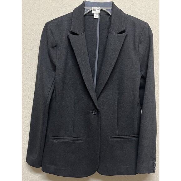 J. Crew Factory Ponte Work Blazer Woman Size 0 Dark Gray - Picture 11 of 13